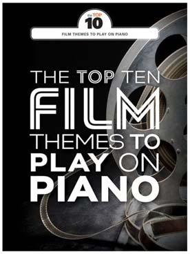 Illustration top ten film themes on piano