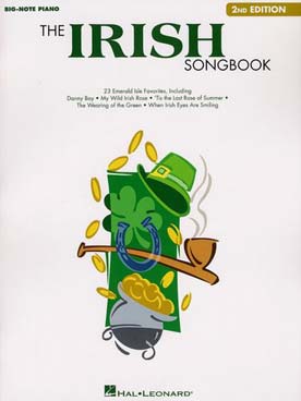 Illustration de The IRISH SONGBOOK  - 2nd edition (Big note piano)