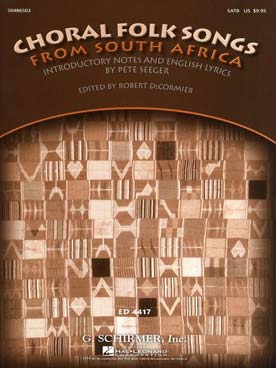 Illustration de CHORAL FOLK SONGS FROM SOUTH AFRICA (SATB/piano)