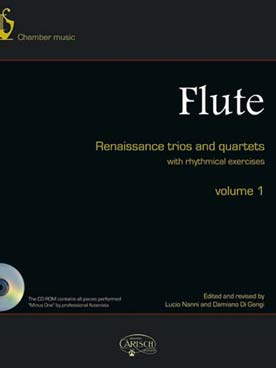 Illustration de FLUTE RENAISSANCE trios and quartets - Vol. 1 avec CD