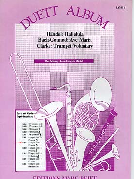 Illustration de ALBUM DE PIECES POUR TROMPETTE/TROMBONE (trompette en si b) et piano
