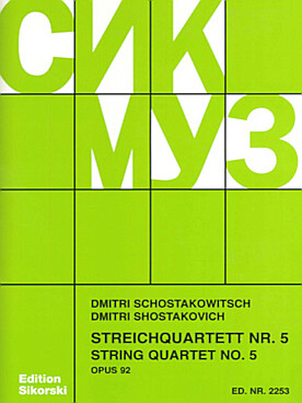 Illustration chostakovitch quatuor n° 5 op. 92