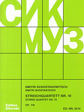Illustration chostakovitch quatuor n°10 op. 118