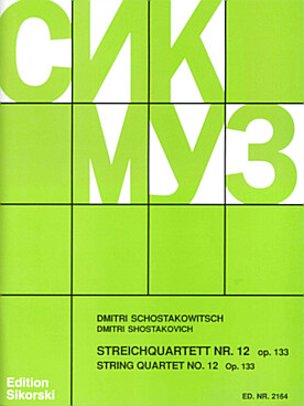 Illustration chostakovitch quatuor n°12 op. 133