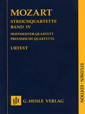 Illustration de Quatuor à cordes - Vol. 4 : quatuor Hoffmeister KV 499, 3 quatuors prussiens KV 575-589-590
