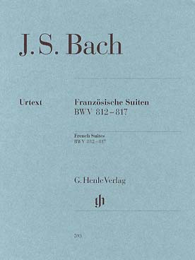 Illustration de Suites françaises BWV 812-817 (nouvelle édition 2017 avec doigtés pensés pour le piano moderne)