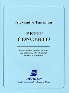 Illustration de Petit concerto pour guitare et flûte, hautbois, clarinette en si b, basson, 2 violons, alto et violoncelle