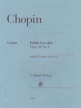 Illustration de Étude op. 10 N° 5 en sol b M
