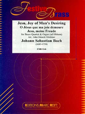 Illustration de Jésus que ma joie demeure pour quatuor de cuivres et orgue