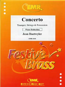 Illustration de Concerto pour trompette, cordes et percussion, réd. piano   