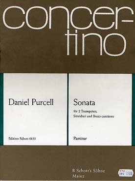 Illustration purcell (d) sonata for 2 trumpets/string
