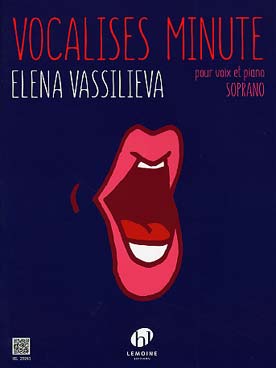 Illustration de Vocalises minute pour voix et piano - Soprano