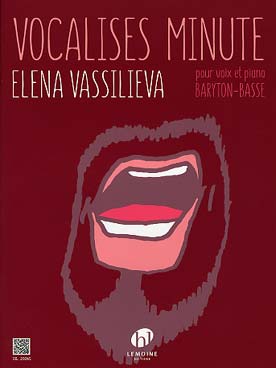 Illustration de Vocalises minute pour voix et piano - Baryton-basse