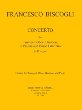 Illustration de Concerto en ré M pour trompette, hautbois, basson et piano