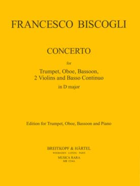 Illustration de Concerto en ré M pour trompette, hautbois, basson et piano