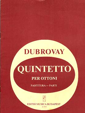 Illustration de Quintetto per ottoni (3 trompettes et 2 trombones), conducteur seul