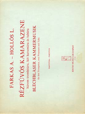 Illustration de Blechbläser kammermusik pour 3 trompettes, 2 trombones et 1 tuba conducteur seul