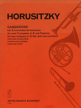 Illustration de Cassazione pour 2 trompettes et trombone (conducteur et parties)