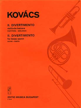 Illustration de Divertimento II d'après un chant roumain pour 3 trompettes, 2 trombones et un tuba