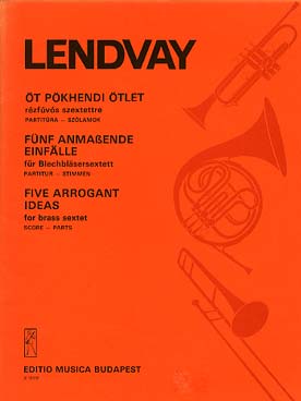 Illustration de Five arrogant ideas pour 3 trompettes,  2 trombones et tuba