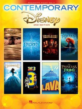 Illustration de CONTEMPORARY DISNEY SOLOS avec grosses notes