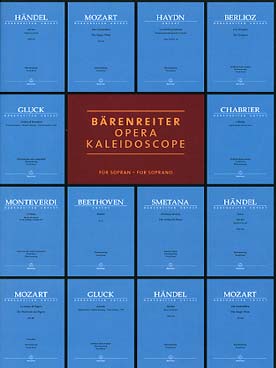 Illustration de BÄRENREITER OPERA KALEIDOSCOPE : choix de morceaux du baroque au romantique pour soprano ou mezzo-soprano et piano