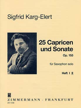 Illustration karg-elert caprices & sonata op. 153