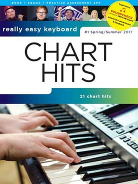 Illustration de REALLY EASY KEYBOARD CHART HITS - #1 Spring/summer 2017
