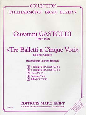Illustration de Tre balletti a cinque voci