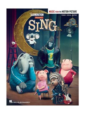 Illustration de SING (Tous en scène) : musique du dessin animé (P/V/G)