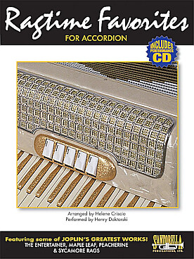 Illustration ragtime favorites for accordion
