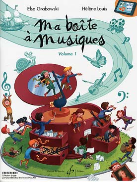 Illustration de Ma Boite à musiques - Vol. 1 : 1er cycle, lien de téléchargement, avec livret professeur  