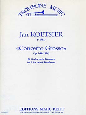 Illustration de Concerto grosso op. 140 pour 8 trombones et plus