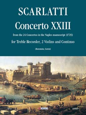 Illustration de Concerto N° XXIII pour flûte, 2 violons et basse continue