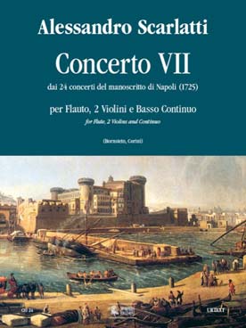 Illustration de Concerto N° VII pour flûte, 2 violons et basse continue