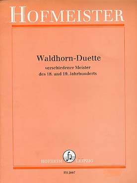 Illustration de WALDHORN-DUETTE : verschiedener Meister des 18. und 19. Jahrhunderts   