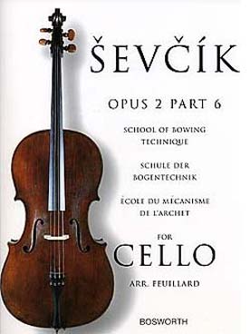 Illustration sevcik op. 2 ecole archet vol. 6 cello