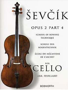 Illustration sevcik op. 2 ecole archet vol. 4 cello