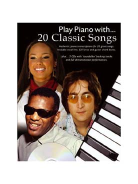 Illustration play piano with 20 classic songs + cd