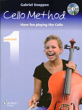 Illustration de Cello method, have fun playing the cello - Lesson book 1 (easy)