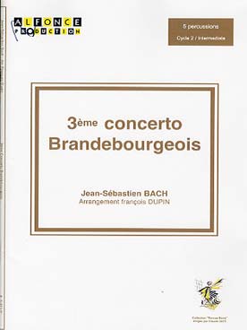 Illustration de Concerto brandebourgeois N° 3 pour 5 percussions (2 vibraphones, 2 marimbas et 1 marimba basse)