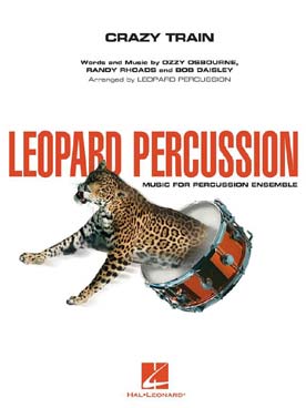 Illustration de CRAZY TRAIN pour ensemble de percussions