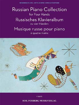 Illustration musique russe pour piano a 4 mains