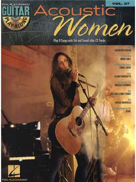 Illustration de GUITAR PLAY ALONG - Vol.  87 : Acoustic women
