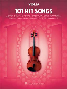 Illustration de 101 HIT SONGS - For violin