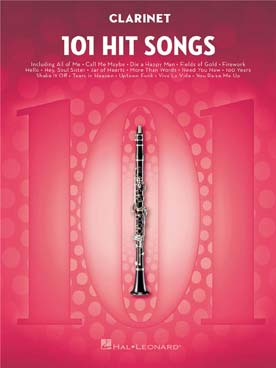 Illustration 101 hit songs for clarinet
