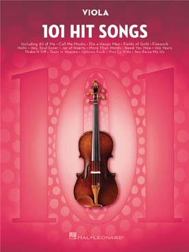 Illustration de 101 HIT SONGS - For viola