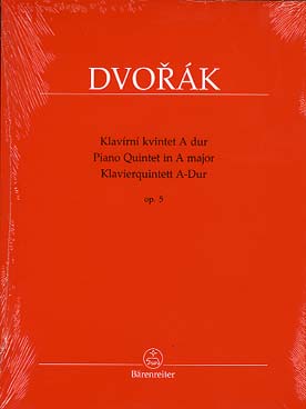 Illustration dvorak quintette avec piano op. 5