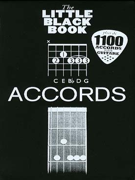 Illustration de The LITTLE BLACK BOOK (paroles et accords) - Accords : plus de 1100 accords faciles à lire au format poche, en français