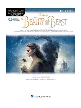 Illustration beauty and the beast flute